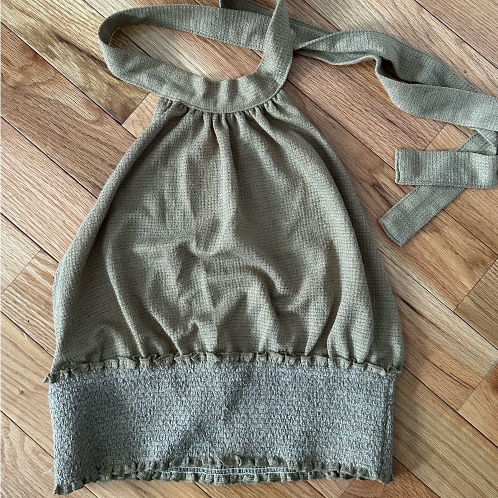 Free People Tan Halter Top